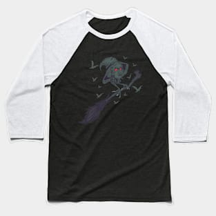 Witch Fly Baseball T-Shirt